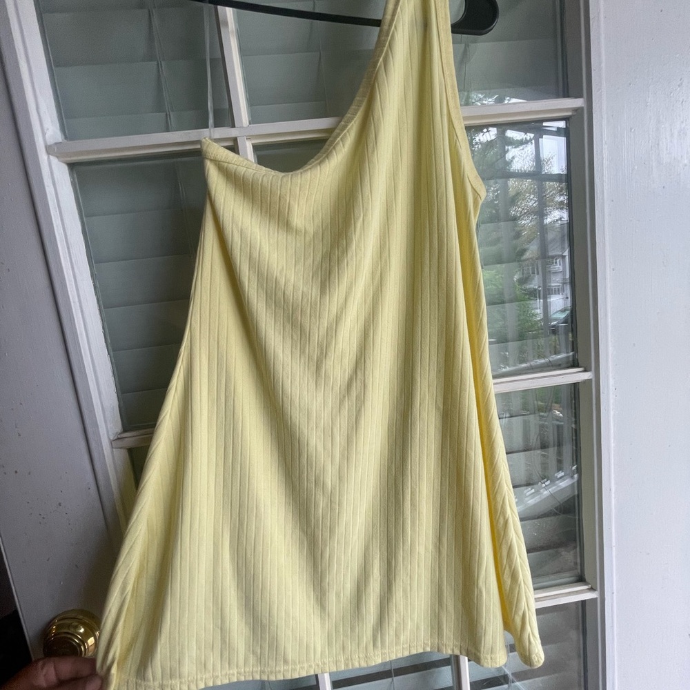 Yellow One-Shoulder Dress